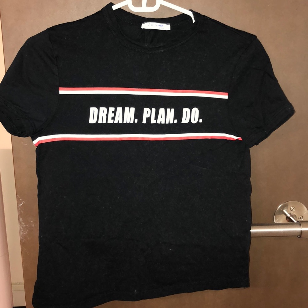 Black Zara Graphic Tee